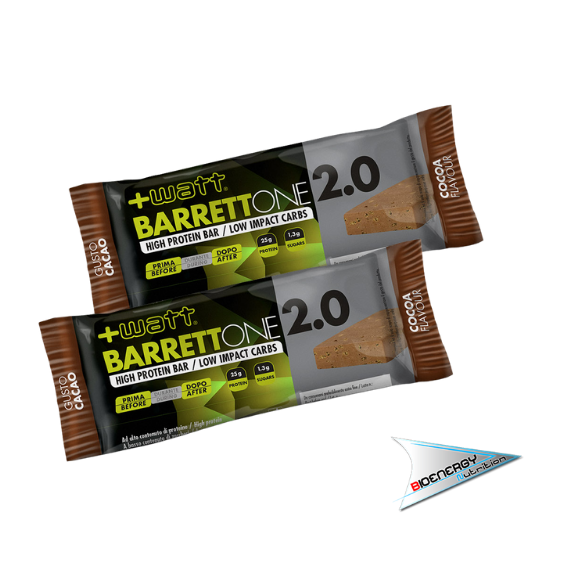 +Watt-BARRETTONE 2.0 (Confezione 20 barrette da 70 gr)   Cacao  